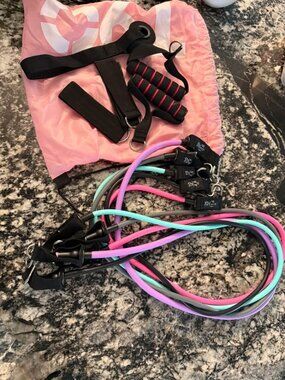 Collection of workout/resistance bands